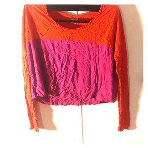 Orange and pink top